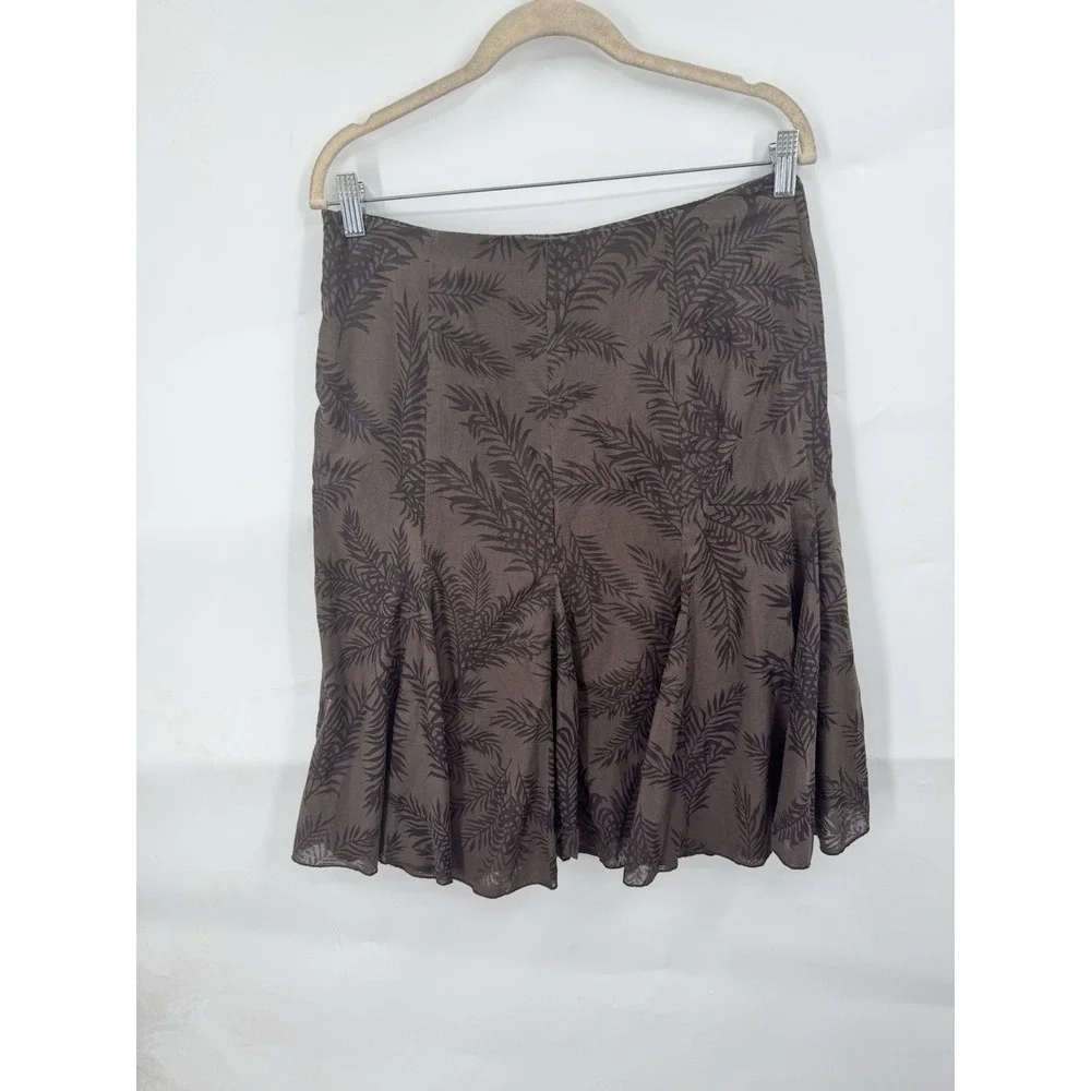 VTG Worthington Midi Skirt Women 6 Brown Fairy Grunge Faye Granolagirl Western